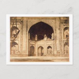 Carte Postale Dehors du Taj Mahal, probablement illustré par 'Ph