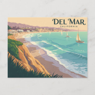 Carte Postale Del Mar Californie