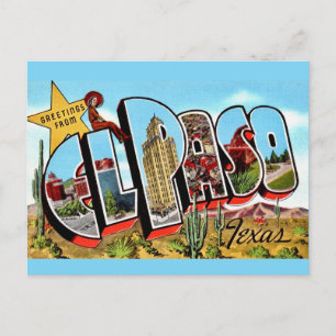 Carte postale d'El Paso TX