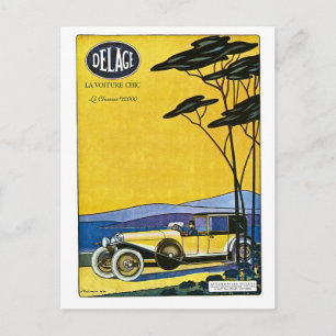 Carte Postale Delage Automobiles