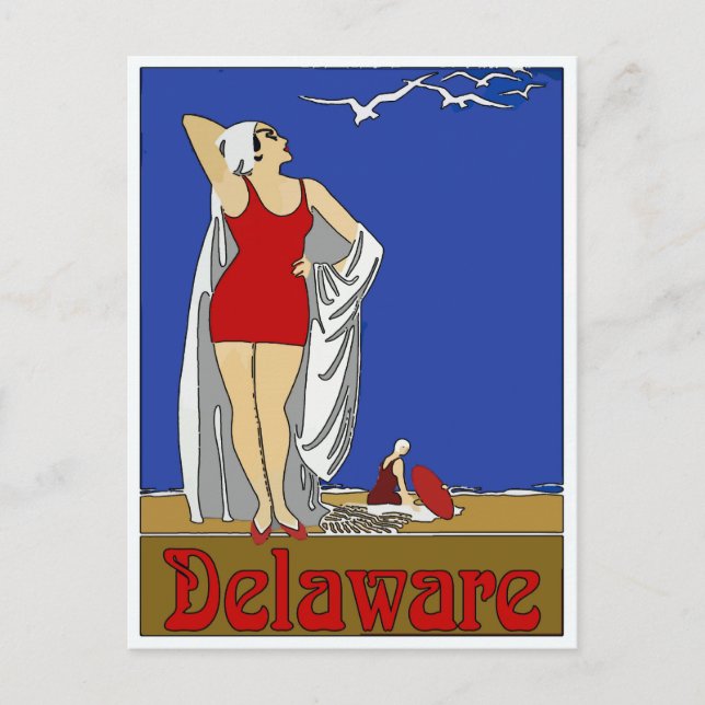 Carte Postale Delaware Beaches, ajouter du texte (Devant)