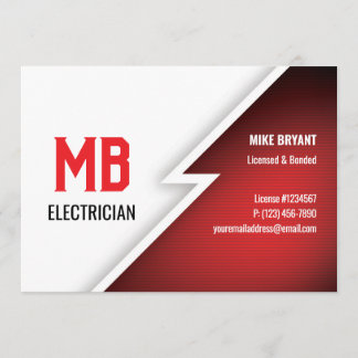 Carte postale d'électricien/entreprise électrique