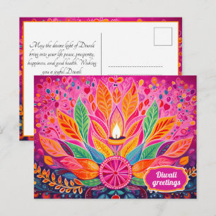 Carte Postale Délice Diwali radieux