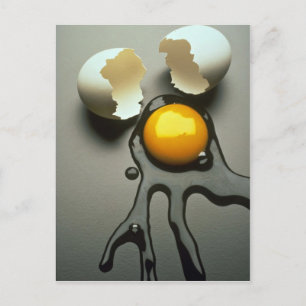 Carte Postale Délicieux oeuf cassé