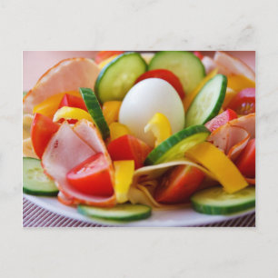 Carte Postale Delicious Vegetables Salad Food Picture