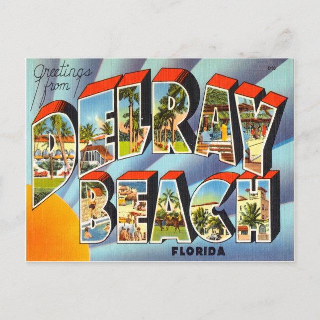 Carte Postale Delray Beach Floride (Devant)
