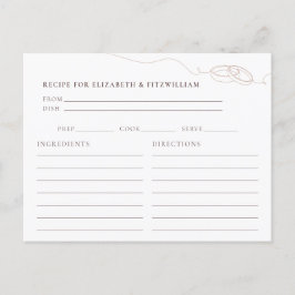 Carte Postale Demande de Fête des mariées de la  des anneaux de 