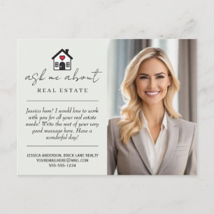 Carte Postale Demande personnalisée Posez-moi des questions sur 