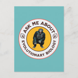 Carte Postale Demandez-moi à propos de la biologie évolutionnair