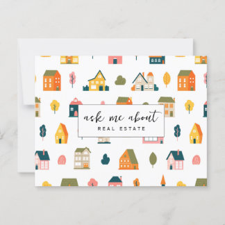 Carte Postale Demandez-moi à propos des maisons immobilières Pro