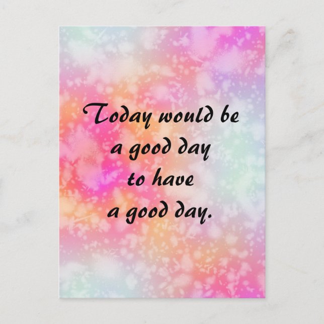 Carte Postale Demandez un devis de bonne journée sur l'aquarelle (Devant)