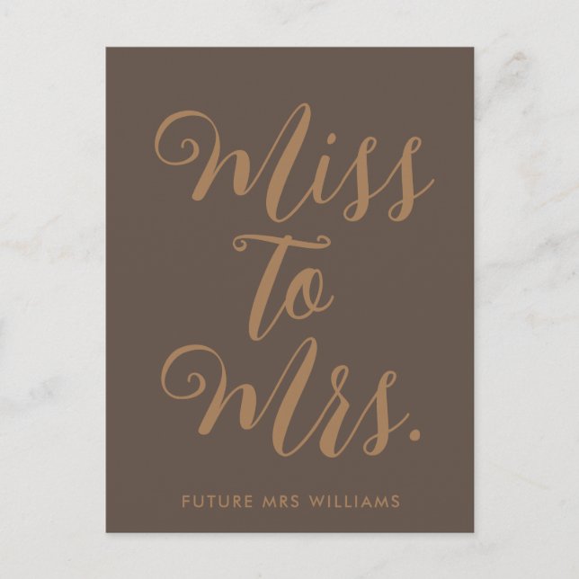Carte Postale Démêler la fête de mariage moderne de Mme  (Devant)
