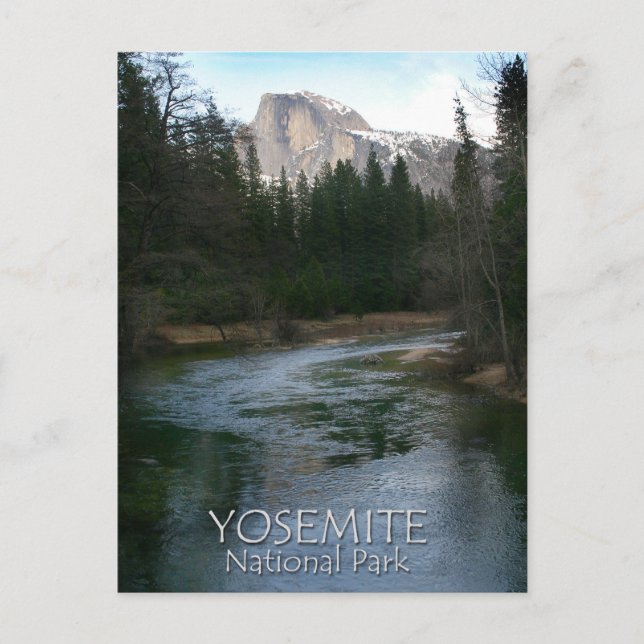 Carte Postale Demi-dôme dans le parc national de Yosemite, Calif (Devant)