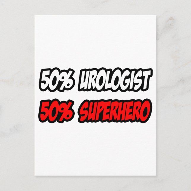 Carte Postale Demi-Urologue...Demi Superhero (Devant)