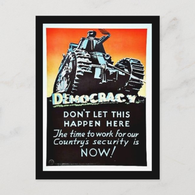 Carte Postale Démocratie (Devant)