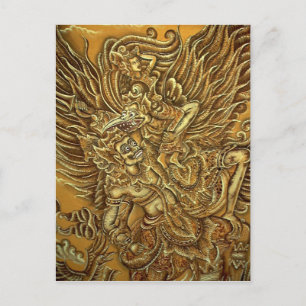 Carte Postale Demon, Garuda Bird et Prince Rama
