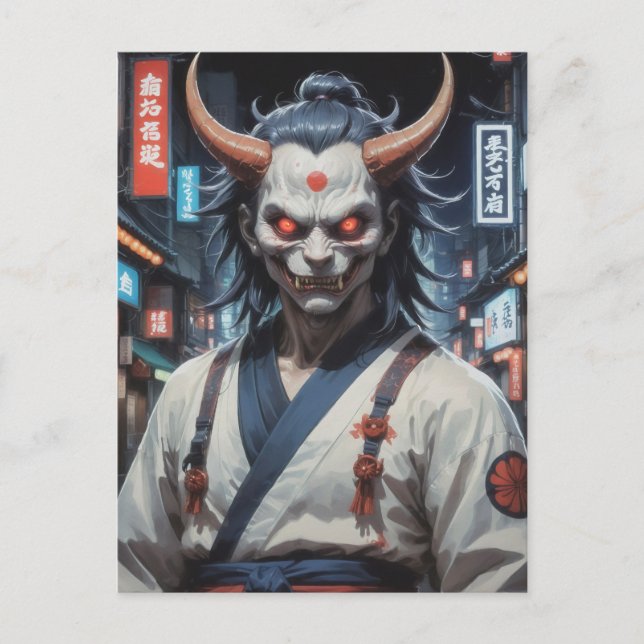 Carte Postale Demon Samurai (Devant)