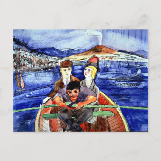Carte Postale Demuth - La promenade en bateau de Sorrente (Devant)