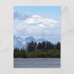 Carte Postale Denali, Mt McKinley, de la rivière, Alaska, États-