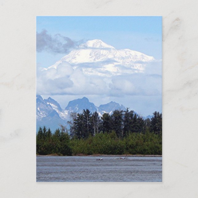 Carte Postale Denali, Mt McKinley, de la rivière, Alaska, États- (Devant)