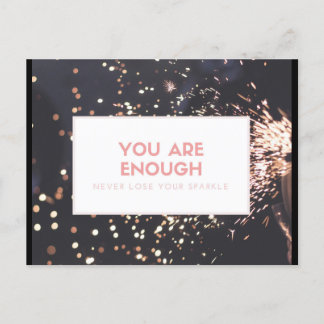 Carte postale d'encouragement ne perdez jamais vot