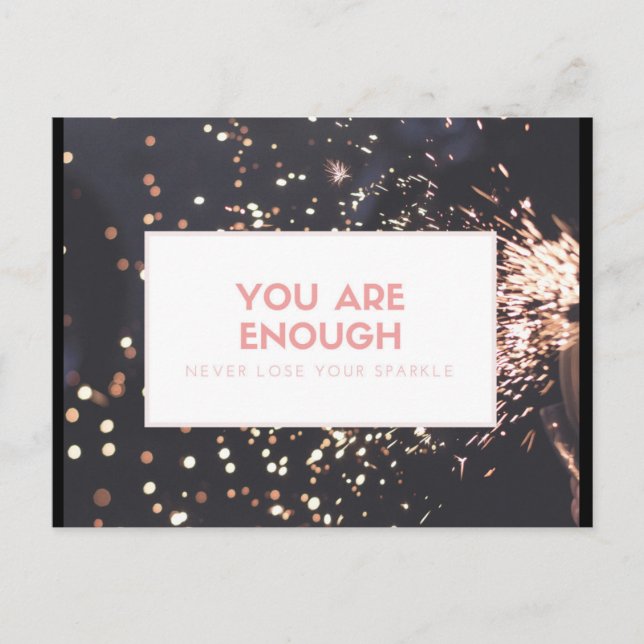 Carte postale d'encouragement ne perdez jamais vot (Devant)