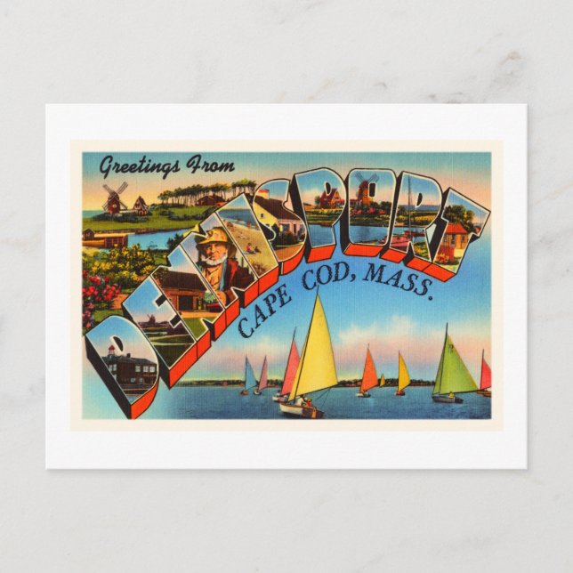 Carte Postale Dennisport Cap Cod Massachusetts MA Ancien Voyage (Devant)