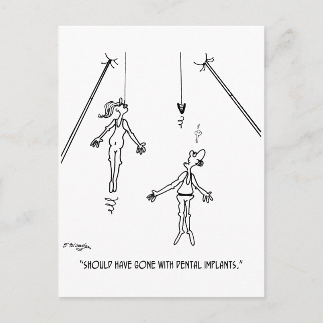 Carte Postale Dental Implant Cartoon 9468 (Devant)