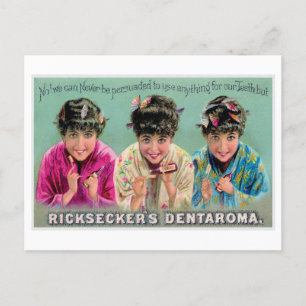 Carte Postale Dentaromate de dentifrice Vintage de Ricksecker
