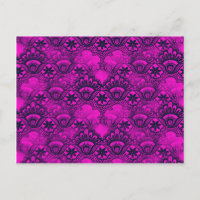 Dentelle Fille Hot Rose Fuschia Marine bleu Damask