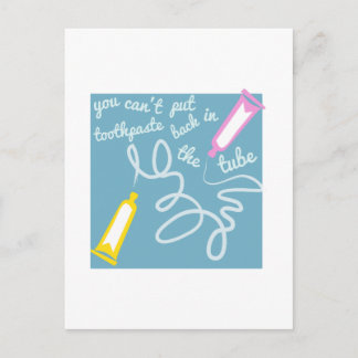 Carte Postale Dentifrice en tube