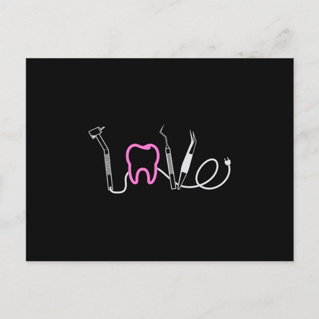 Carte Postale Dentist Dents Dental Love Dental Dental Dental Den (Devant)