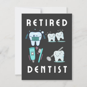 Carte Postale dentiste à la retraite