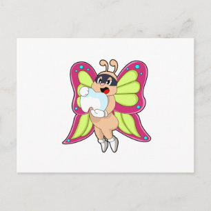 Carte Postale Dentiste papillon dents