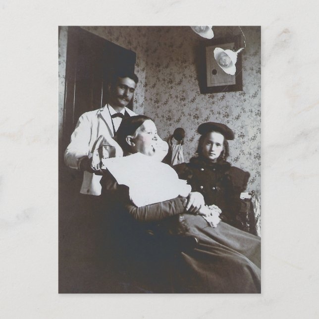 Carte Postale Dentiste vintage (Devant)