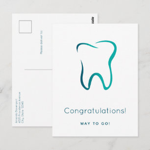 Carte Postale Dentistesse dentaire Médicale Image Graduation