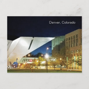 Carte Postale Denver Art Museum, Nouveau Et Vieux