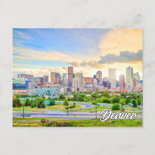 Carte Postale Denver, Colorado, États-Unis
