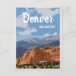 Carte postale Denver Colorado Mile-High City