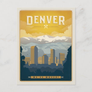 Carte Postale Denver, Colorado   Nous avons déménagé !
