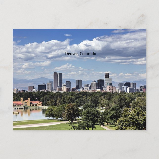 Carte Postale Denver, Colorado Skyline (Devant)