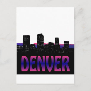 Carte Postale Denver Colorado Skyline