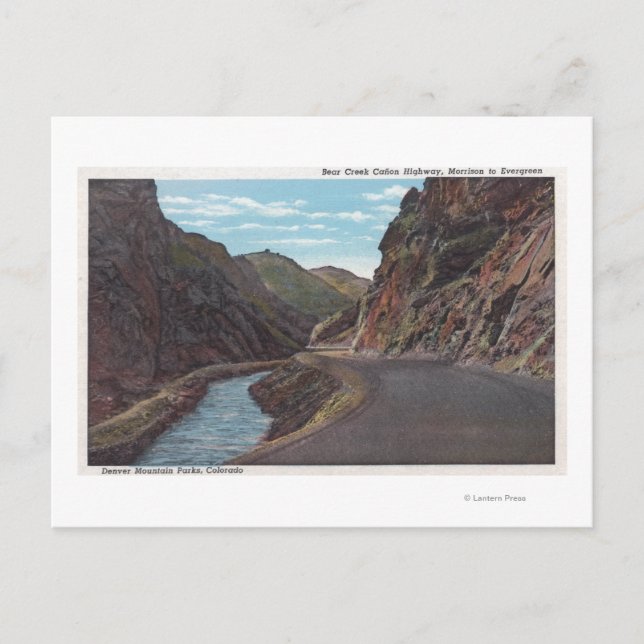 Carte Postale Denver Mountain Park, CO - Bear Creek Canyon (Devant)