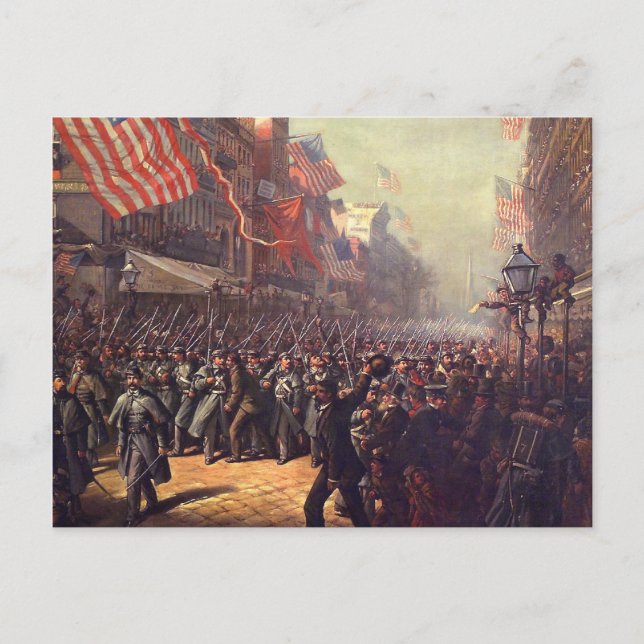 Carte Postale Départ pour la guerre (Devant)