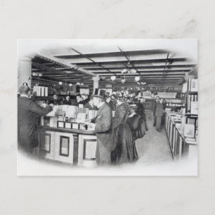 Carte Postale Département du livre dans un magasin de l'armée et