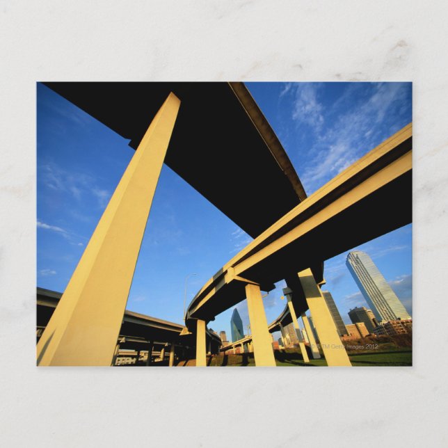 Carte Postale Dépassement routier à Dallas (Devant)
