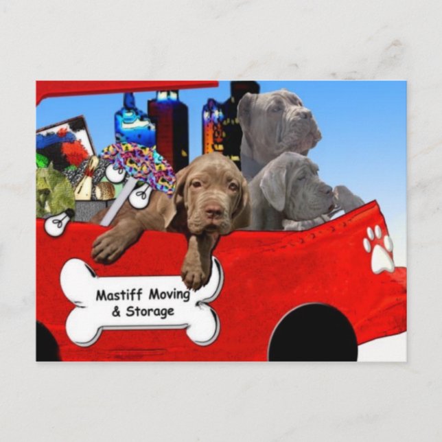 Carte Postale Déplacement et stockage Mastiff (Devant)