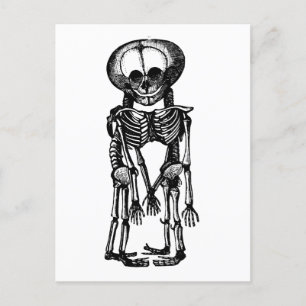 Carte Postale déplaisant siamese jumeaux squelette enfants anato