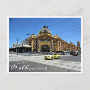 Carte Postale dépliants station taxi