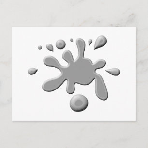 Carte Postale Déploiement de peinture gris
